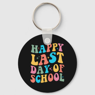 Laatste Schooldag Groovy Voor Docent En Student Sleutelhanger