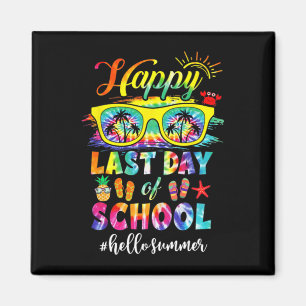 Laatste Schooldag Hallo Zomer Leraar Student Magneet