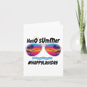 Laatste Schooldag Hallo Zomer Zonnebril Strand 2 Kaart