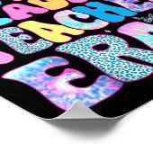 Laatste schooldag in mijn gloeiende leesleraar E Poster (Hoek)