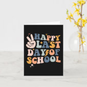 Laatste Schooldag Kinderen Leraar Student Afstuder Kaart (Gele Bloem)