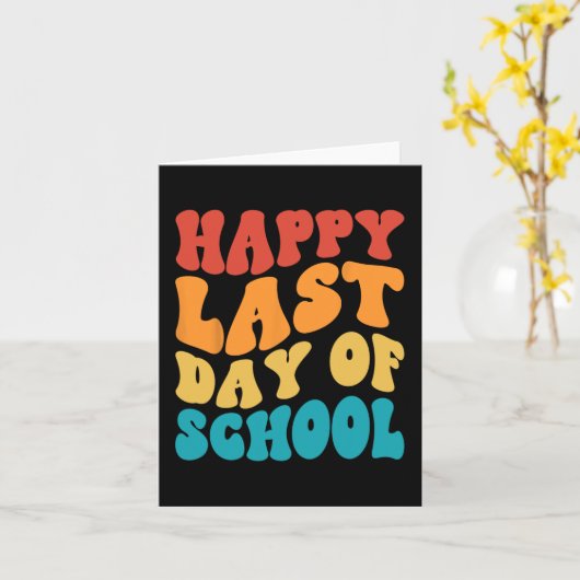 Laatste schooldag Laatste schooldag Leraar Stud Kaart (Gele Bloem)