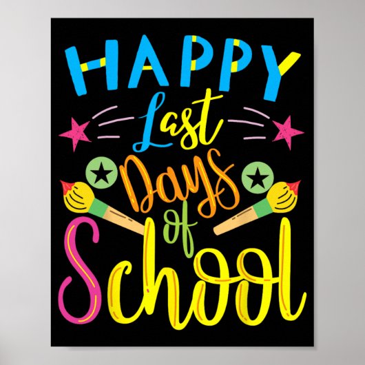 Laatste Schooldag Laatste Schooldag Leraar Stud Poster (Voorkant)