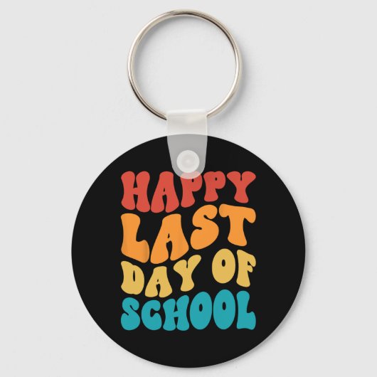 Laatste Schooldag Laatste Schooldag Leraar Stud Sleutelhanger (Voorkant)