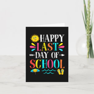 Laatste Schooldag Leraar Leerling Afstudeercadeau Kaart
