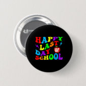Laatste schooldag leraar leerling ronde button 5,7 cm (Voorkant /achterkant)