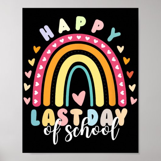Laatste Schooldag Leraar Poster (Voorkant)