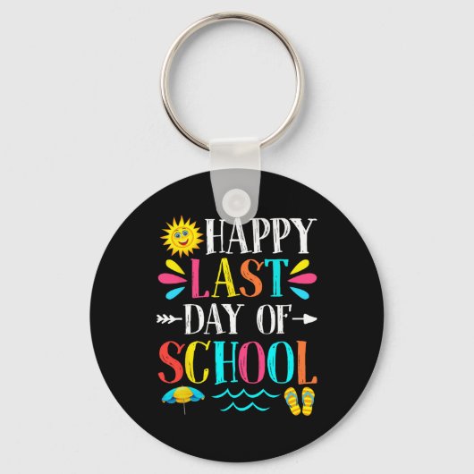 Laatste Schooldag Leraar Student Afstudeercadeau Sleutelhanger (Voorkant)