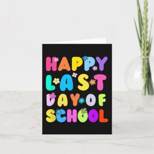 Laatste Schooldag Leraar Student Afstuderen 4 Kaart