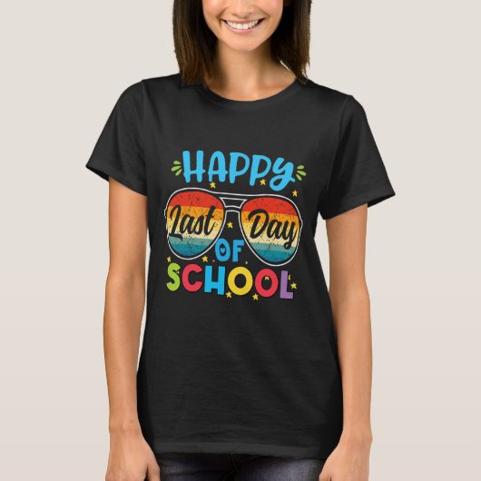 Laatste Schooldag Leraar Student Afstuderen 7  T-shirt (Voorkant)