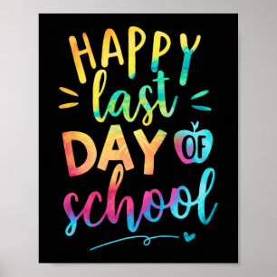 Laatste Schooldag Leraar Student Afstuderen 9 Poster