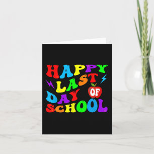 Laatste Schooldag Leraar Student Kaart