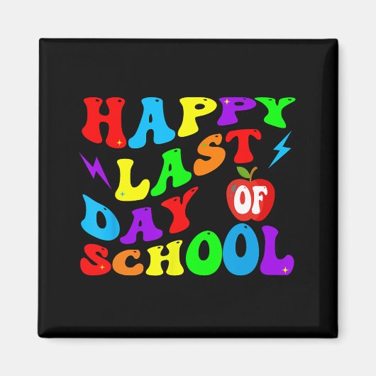 Laatste Schooldag Leraar Student  Magneet (Voorkant)