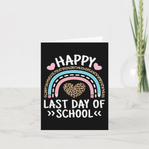 Laatste Schooldag Leraar Student Vrouwen Meisjes K Kaart
