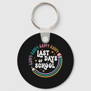 Laatste Schooldag Leraren Kinderen Laatste Dag Van Sleutelhanger