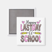 Laatste Schooldag Luipaard Leraar Student Afstuder Magneet (Voorkant / Achterkant)