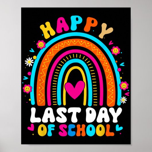 Laatste Schooldag Onderwijzer Kinderen Afstuderen  Poster (Voorkant)