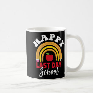 Laatste Schooldag Regenboog Luipaard Leraar Studen Koffiemok