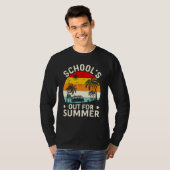 Laatste Schooldag Retro Scholen Sluiten Voor De Zo T-shirt (Voorkant volledig)