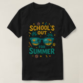 Laatste schooldag. Scholen uit voor de zomer T-shirt (Design voorkant)