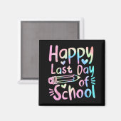 Laatste schooldag studenten vrouwen grappig zomer magneet (Voorkant / Achterkant)