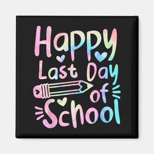 Laatste schooldag studenten vrouwen grappig zomer magneet (Voorkant)