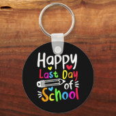 Laatste Schooldag Studenten Vrouwen Grappig Zomer Sleutelhanger (Voorkant)