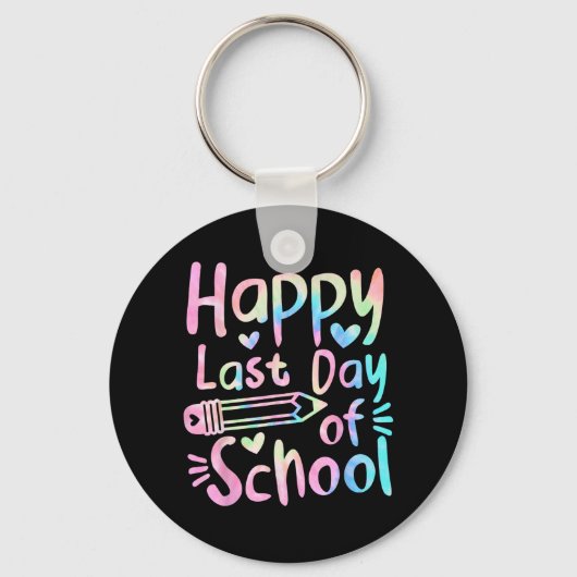 Laatste Schooldag Studenten Vrouwen Grappige Zomer Sleutelhanger (Voorkant)