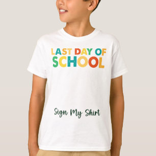 Laatste schooldag teken mijn Shirt