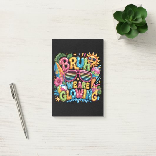 Laatste Schooldag Tropische Vakantie Post-it® Notes (Kantoor)