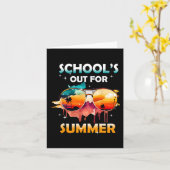 Laatste Schooldag Uit Voor Zomer Leraren Meisjes B Kaart (Gele Bloem)