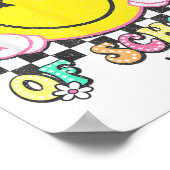 Laatste schooldag vibes groovy Afstuderen Kinder B Poster (Hoek)