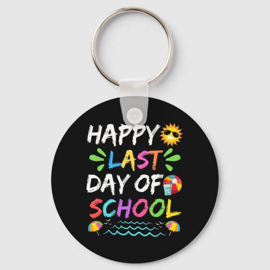 Laatste Schooldag Voor Docent Student Afstuderen Sleutelhanger (Voorkant)