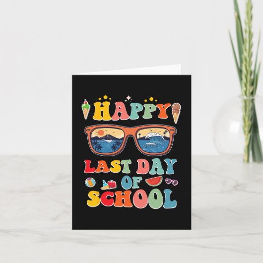 Laatste schooldag voor kinderen kaart (Voorkant)