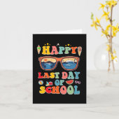 Laatste schooldag voor kinderen kaart (Gele Bloem)
