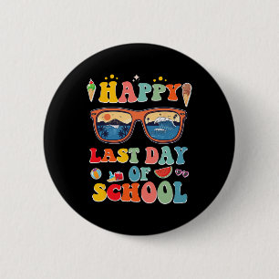 Laatste schooldag voor kinderen ronde button 5,7 cm