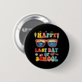 Laatste schooldag voor kinderen  ronde button 5,7 cm (Voorkant /achterkant)