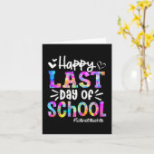 Laatste Schooldag Wetenschapsleraar Student Afstud Kaart (Gele Bloem)