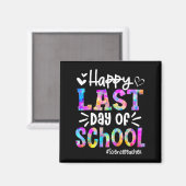 Laatste Schooldag Wetenschapsleraar Student Afstud Magneet (Voorkant / Achterkant)