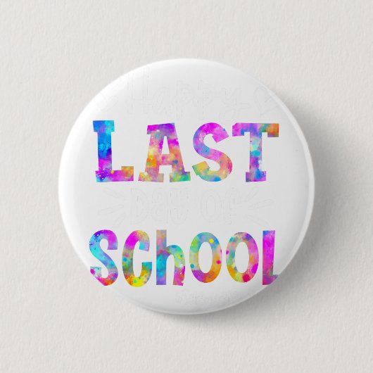 Laatste Schooldag Wetenschapsleraar Student Afstud Ronde Button 5,7 Cm (Voorkant)