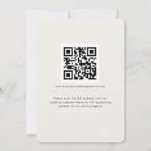 Laatste script foto Bekleding QR Winter Weddenscha Save The Date (Achterkant)
