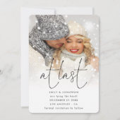 Laatste script foto Bekleding QR Winter Weddenscha Save The Date (Voorkant)