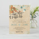 Laatste segment van Single Life-Vrijgezellenfeest Kaart (Staand voorkant)