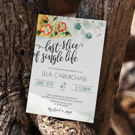 Laatste segment van Single Life-Vrijgezellenfeest Kaart