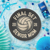 Laatste set Senior Mom 2026 Afstuderen Volleybal Papieren Bordje (Feest)