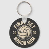 Laatste set Senior Mom 2026 Afstuderen Volleybal Sleutelhanger (Voorkant)