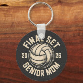 Laatste set Senior Mom 2026 Afstuderen Volleybal Sleutelhanger (Voorkant)