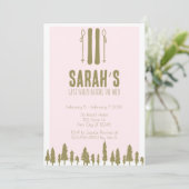 Laatste Shred Skiing Winter Bachelorette Party Kaart (Staand voorkant)