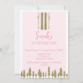 Laatste Shred Winter Ski Bachelorette Party Kaart (Voorkant)