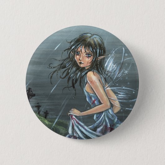 Laatste Smile Farewell Gothic Button (Voorkant)